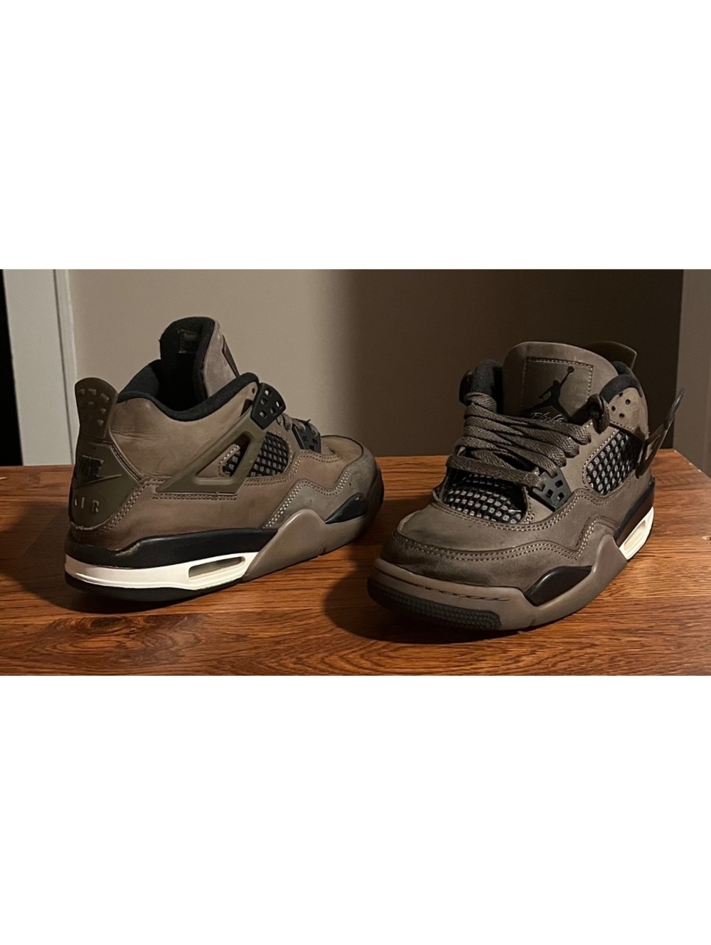 Jordan 4 Retro OG Cave Stone Sneakers Size 4Y